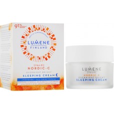 LUMENE VALO OVERNIGHT BRIGHT night cream for skin glow   50 ml